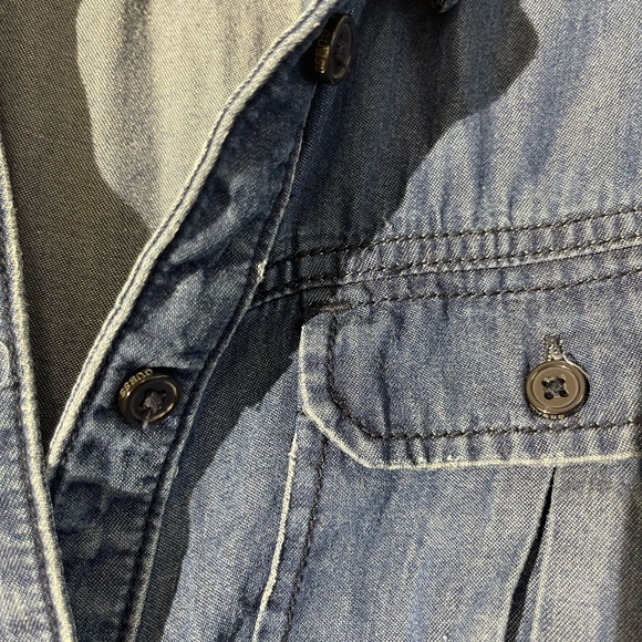 Guess Denim Shirt 
Style # W21H38D0M40 - Picture 3 of 7